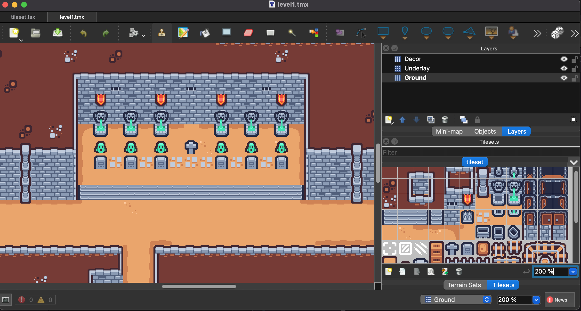 A Tiled Level